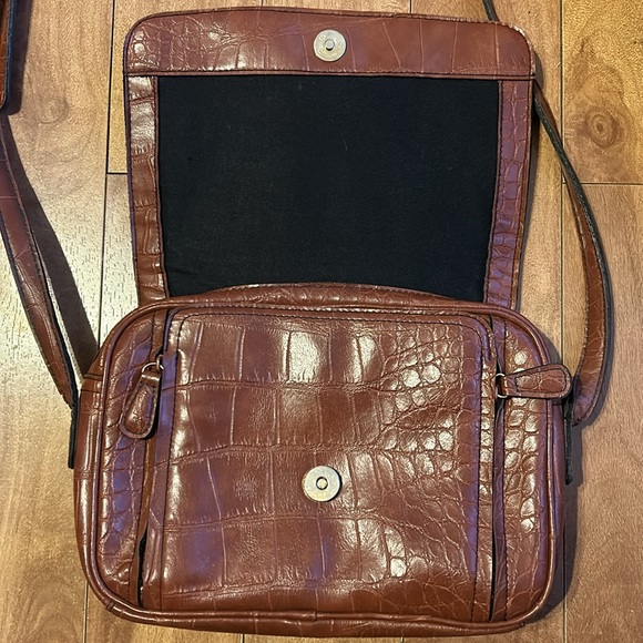 CORNELL💫 Tan Brown Animal Texture Crossbody Purse - Picture 6 of 11